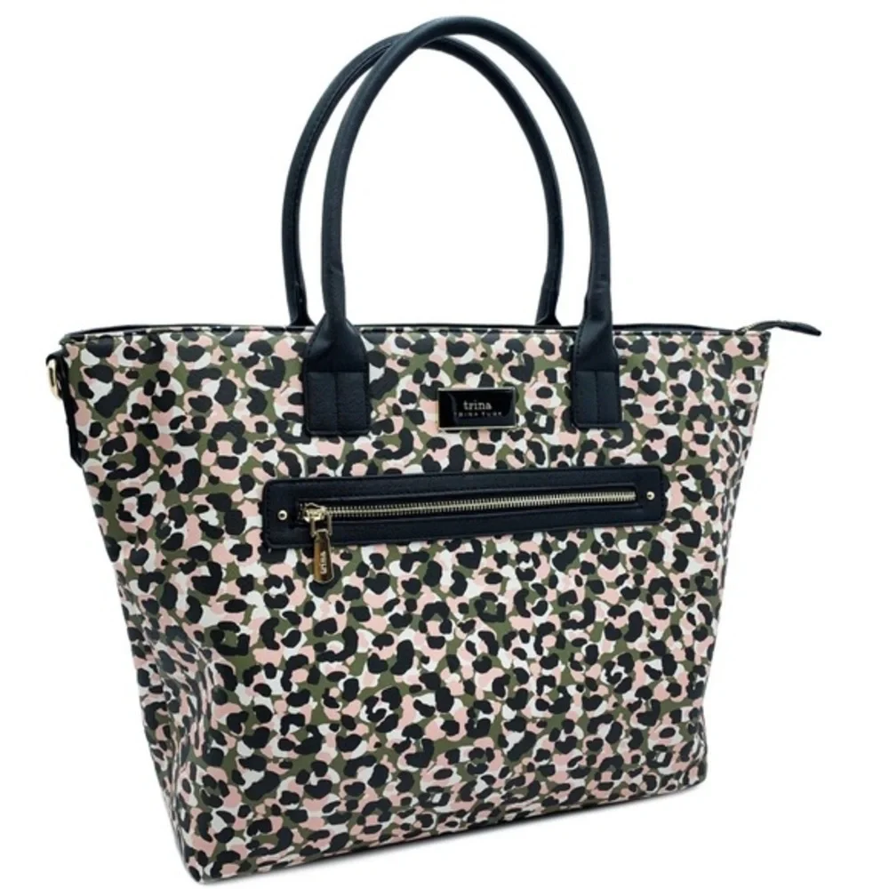 Trina Turk Leopard Print Tote Bag